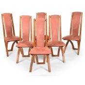 MICHAEL SCOTT (BRITISH), SET OF SIX 'MID-CENTURY STYLE' CHAIRS; 1993