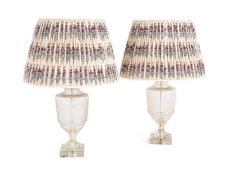 MODERN PAIR OF TABLE LAMPS; LATE 20TH CENTURY