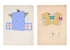 λ ERTÉ (FRENCH, 1892-1990), 'THE YOUNG MARRIED COUPLE' AND 'THE OLD MARRIED COUPLE' DRAWINGS; 1937