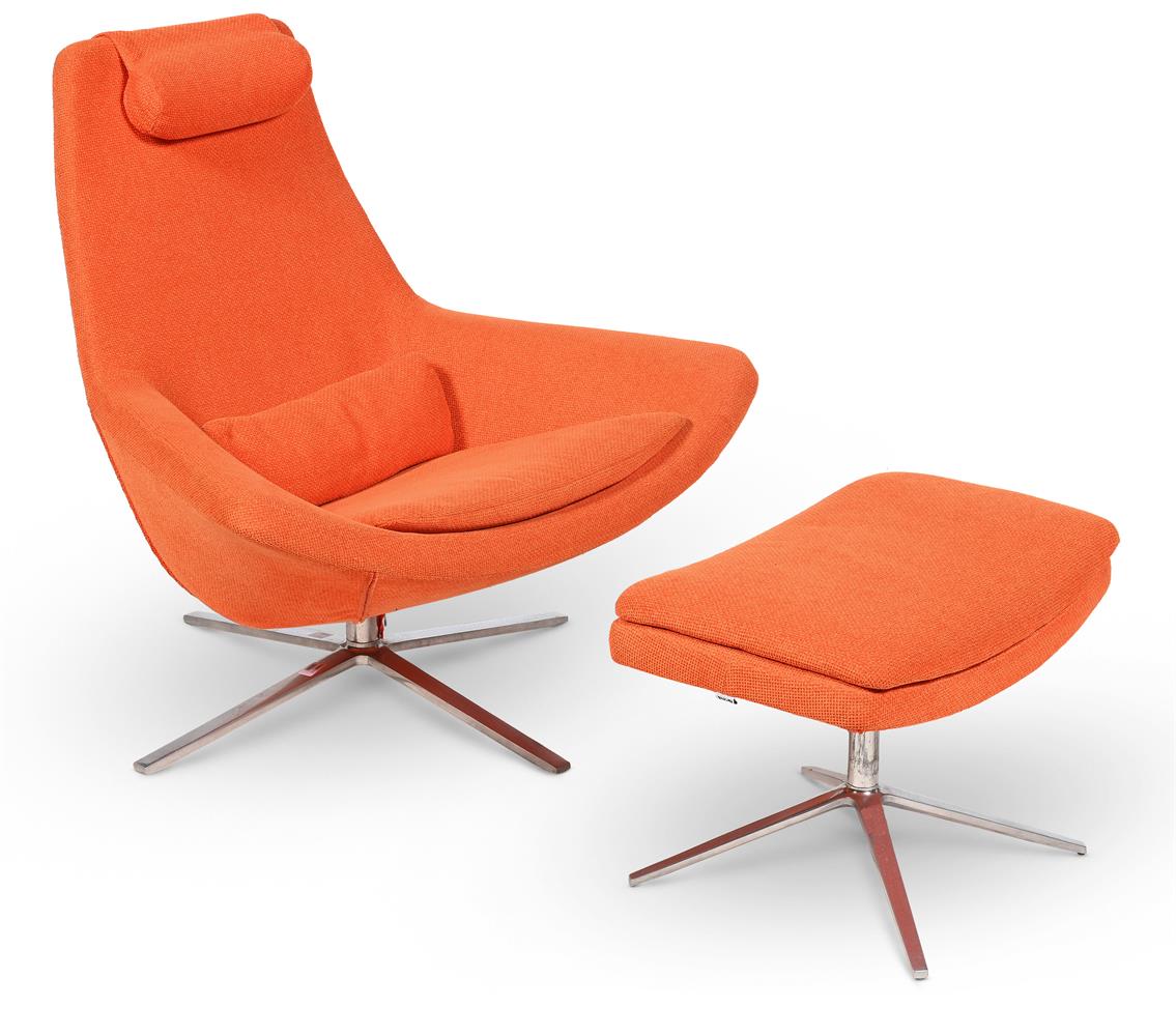 JEFFREY BERNETT (AMERICAN, B.1964), ‘METROPOLITAN’ CHAIR AND OTTOMAN; DESIGNED 2002; 21ST CENTURY - Image 2 of 6