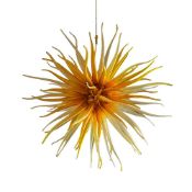 UNIQUE ITALIAN 'SUNBEAM' CHANDELIER; 20TH CENTURY