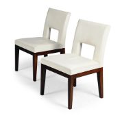 A PAIR OF CHRISTIAN LIAIGRE 'VELIN' DINING CHAIRS; LATE 20TH/EARLY 21ST CENTURY