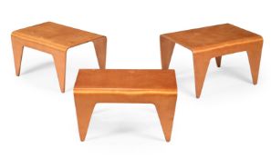 MARCEL BREUER (HUNGARIAN/AMERICAN, 1902-1981), SET OF THREE NESTING TABLES; LATE 1930s