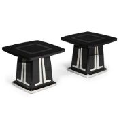 TOMASZ STARZEWSKI; PAIR OF SIDE 'T' TABLES; 2015