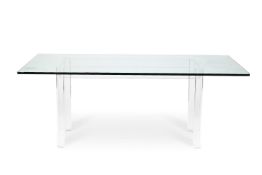 MODERN A RECTANGULAR DINING TABLE; 21ST CENTURY