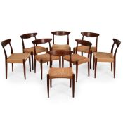 ARNE HOVMAND-OLSEN (DANISH,1919-1989), SET OF 8 ‘MK310’ DINING CHAIRS; DESIGNED 1951