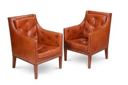 DAVID LINLEY (ENGLISH, B.1961), TWO 'NELSON' ARMCHAIRS, EARLY 21ST CENTURY