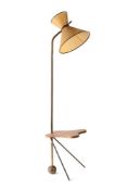 A FRENCH STANDARD LAMP; IN THE MANNER OF ROBERT MATHIEU; MID 20TH CENTURY