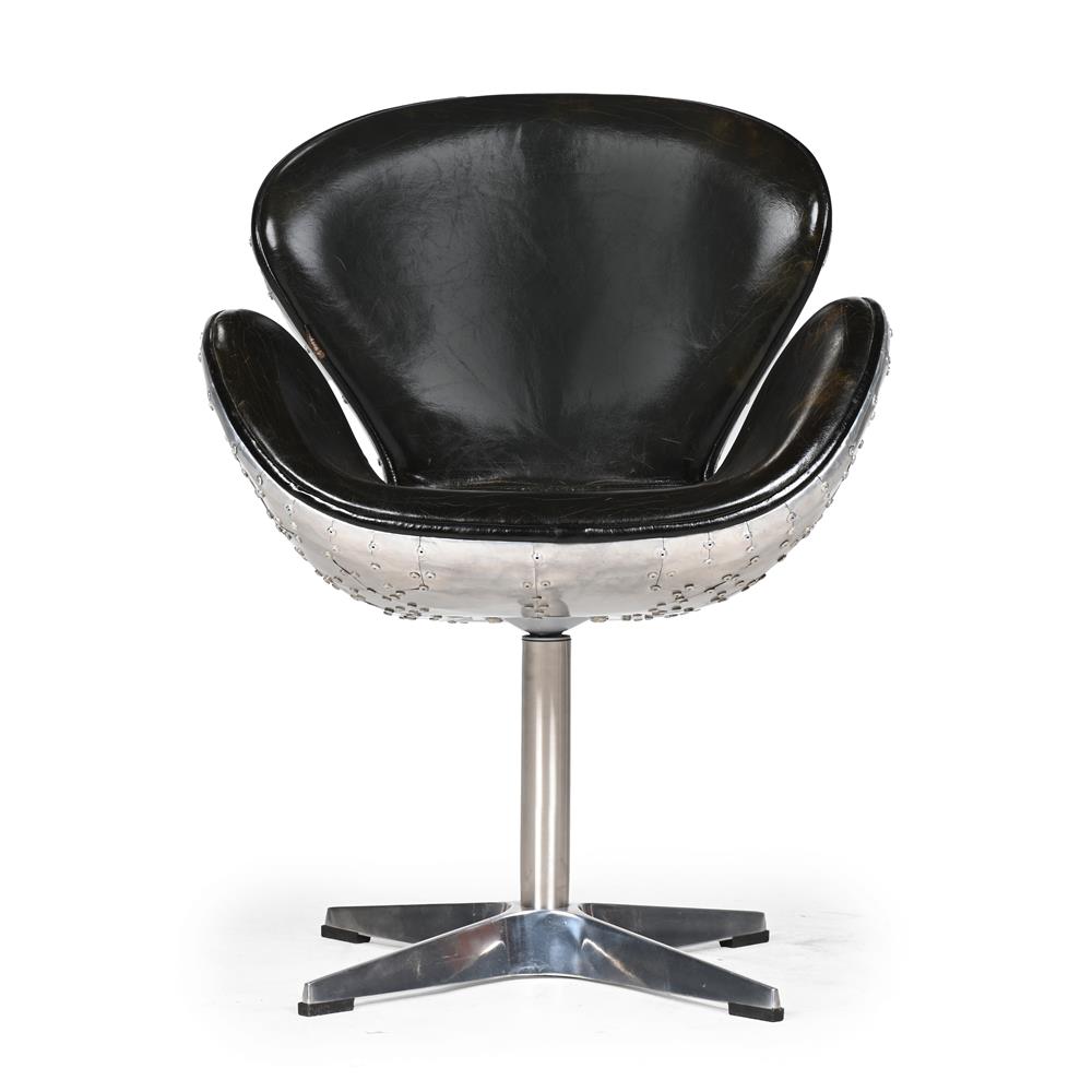 ROCKSON'S (AMERICAN), INDUSTRIAL AVIATOR-STYLE 'SWAN' CHAIR; LATE 20TH CENTURY - Image 2 of 3