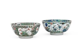 TWO CHINESE FAMILLE VERTE BOWLS, KANGXI (1662-1722)