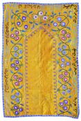 A ‘LAKAI’ YELLOW GROUND NIM-SUZANI, UZBEKISTAN, EARLY 20TH CENTURY