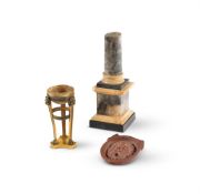 A GROUP OF THREE GRAND TOUR ITEMS, 19TH CENTURY