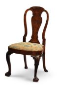 A GEORGE II WALNUT SIDE CHAIR, CIRCA 1730