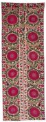 AN UZBEK SUZANI LONG PANEL, CIRCA 1860