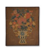 A GEORGE II NEEDLEWORK PANEL, DATED 1750