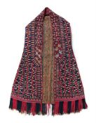 A FINE TURKOMAN EMBROIDERED COAT, LAST QUARTER 19TH CENTURY