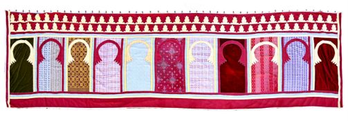 A LARGE MOROCCAN TENT HANGING, FIRST HALF 20TH CENTURY