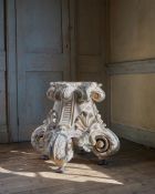 A CAST AND CARVED RESIN PEDESTAL, IN WILLIAM III STYLE, CONTEMPORARY