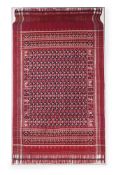 A PATOLA SILK DOUBLE IKAT SARI, LATE 19TH CENTURY, INDIAN, GUJARAT