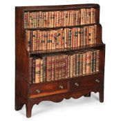 A GEORGE IV OAK WATERFALL BOOKCASE, CIRCA 1830