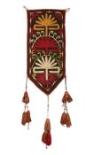 AN EMBROIDERED AMULET, UZBEKISTAN, LATE 19TH CENTURY