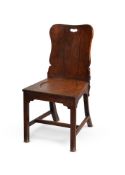 A GEORGE II WALNUT CHAIR, MID 18TH CENTURY