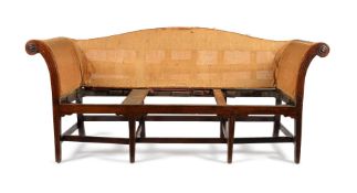 A REGENCY MAHOGANY SETTEE FRAME. CIRCA 1815