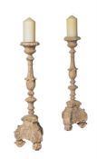 A PAIR OF CANDLESTICKS, IN BAROQUE STYLE, MODERN