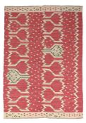 A FLATWOVEN KILIM, IN SWEDISH STYLE