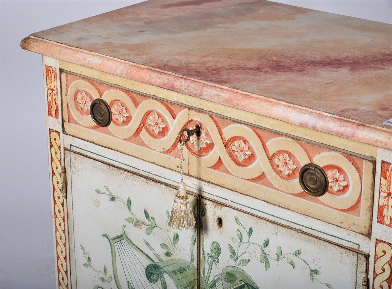 A PAIR OF POLYCHROME PAINTED SIDE CABINETS, ITALIAN, LATE 20TH CENTURY - Image 2 of 2
