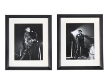 TWO BLACK AND WHITE PHOTOGRAPHS