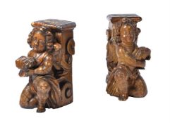A PAIR OF ARCHITECTURAL FRAGMENTS, ANGLO-FLEMISH, LATE 17TH OR EARLY 18TH CENTURY