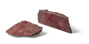 TWO PORPHYRY FRAGMENTS