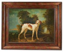 BRITISH SCHOOL (20TH CENTURY), HOUND IN A LANDSCAPE