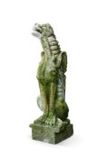 A STONE DRAGON, PROBABLY FRENCH