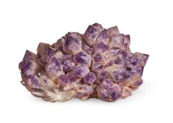 A LARGE AMETHYST CLUSTER