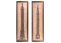 PIRANESI (GIOVANNI BATTISTA), [A PAIR OF COLUMNS] VEDUTA PROSPETTO PRINCIPALE DELLA COLONNA ANTONINA