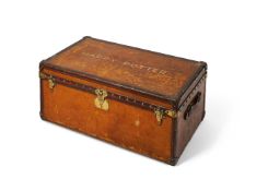 LOUIS VUITTON STEAMER TRUNK, FIRST HALF 20TH CENTURY