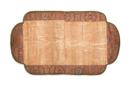 A Chinese silk saddle cloth