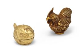 Two small novelty boxes and covers
