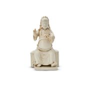 A Chinese blanc-de-chine model of Guan Yu