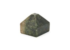 A rare Chinese spinach jade seal