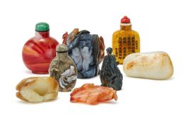 Y A group of seven Chinese snuff bottles