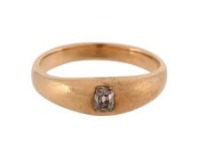 A DIAMOND SINGLE STONE RING