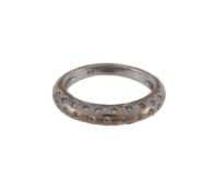 A DIAMOND SET BAND RING