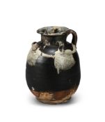 A Chinese Lushan phosphatic glaze splashed ewer