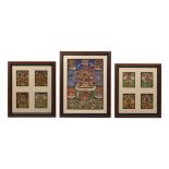 A group of Tibetan Buddhist paintings