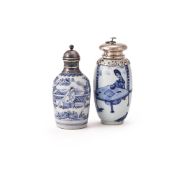 A Chinese blue and white vase