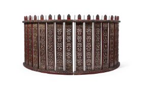 Four mirrored inlaid lacquer panels