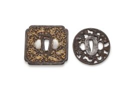 A Japanese Namban Iron Tsuba